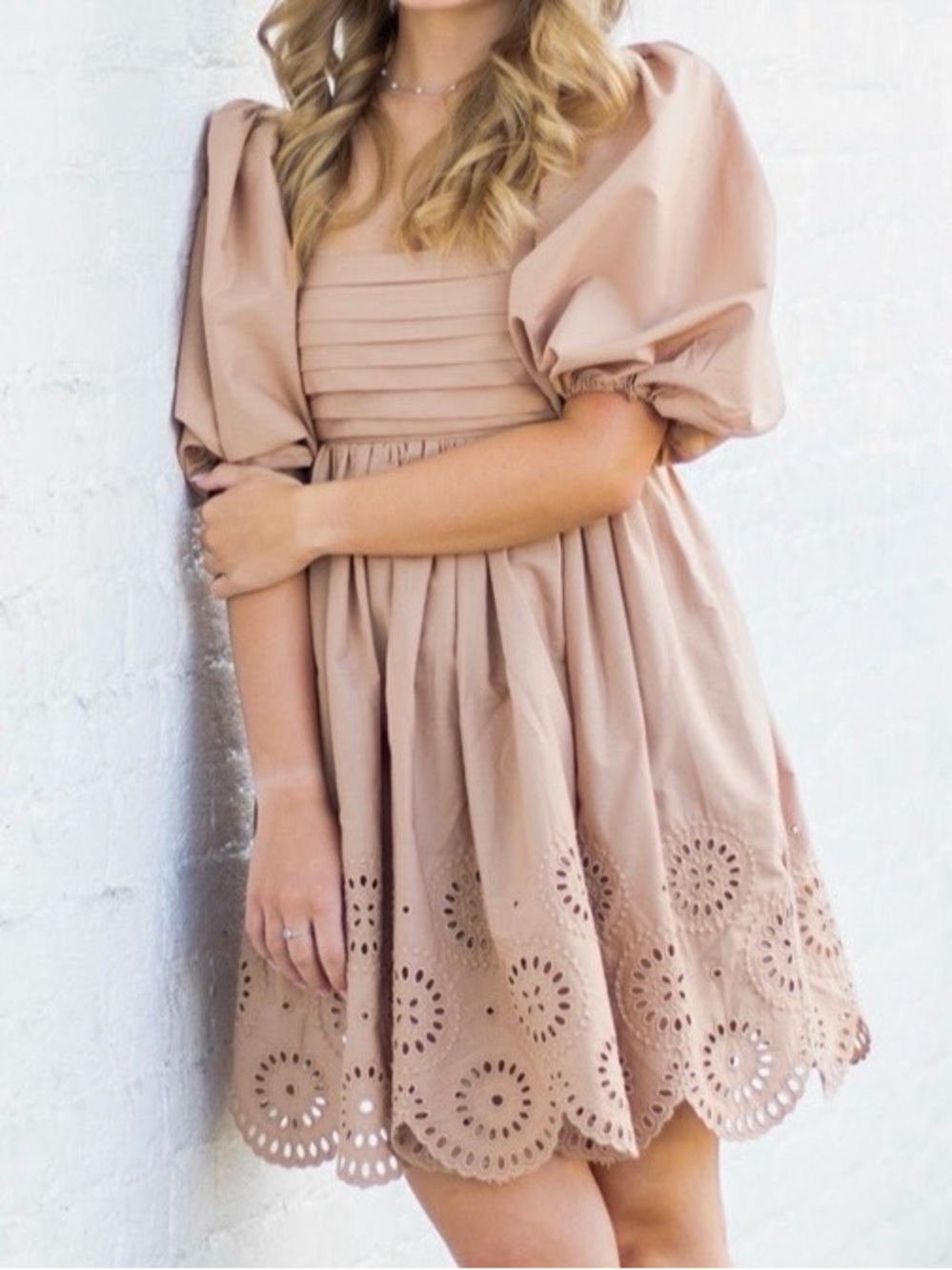 abercrombie & fitch emerson poplin puff sleeve mini dress